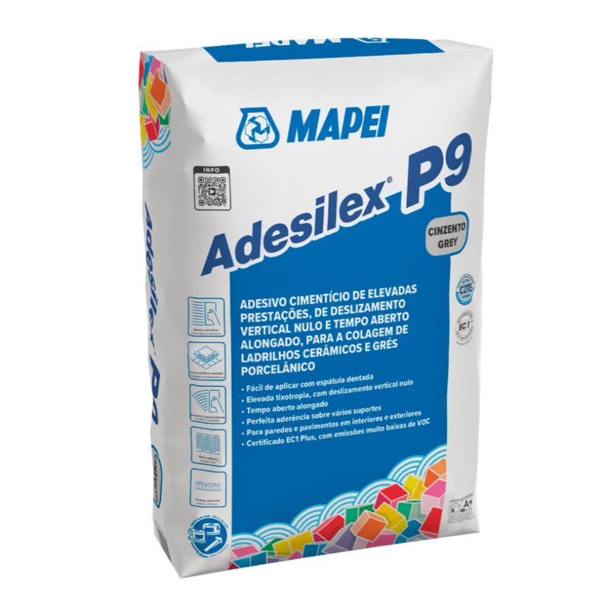 Cimento Cola Mapei Adesilex P9 Branco/Cinza 25 KG